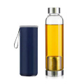 Custom 500ml professional sport high-end cycle bpa free glass h20 water bottle